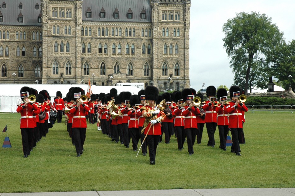 Changing of the Guard at Parliament Hill in Ottawa, Canada
