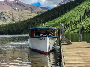 The "Sinopah" - our cruise boat on Two Medicine Lake in Glacier NP